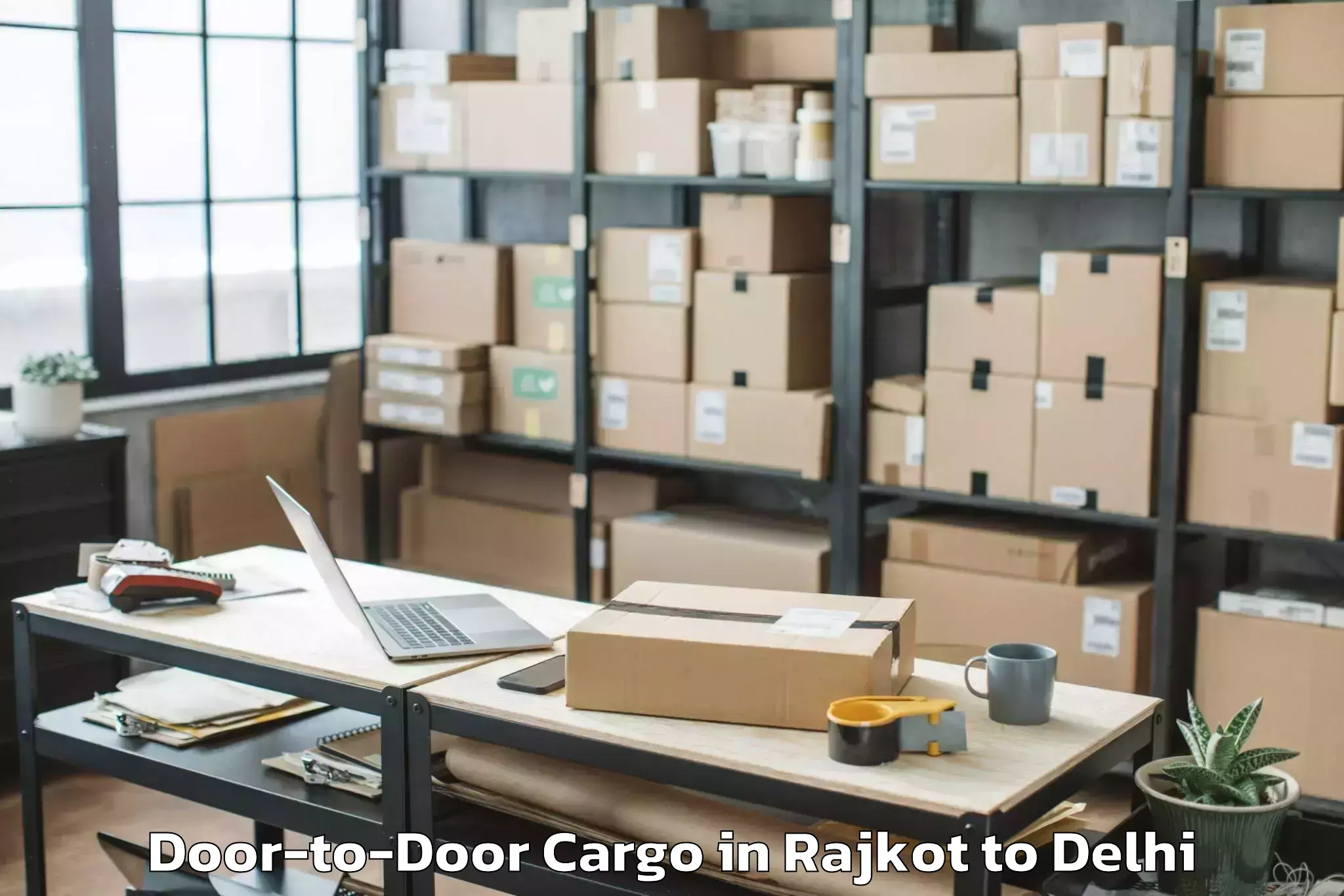 Efficient Rajkot to Parliament Street Door To Door Cargo